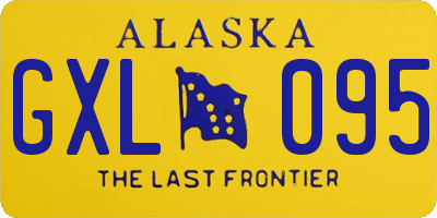 AK license plate GXL095
