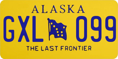 AK license plate GXL099