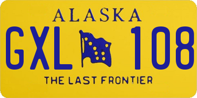 AK license plate GXL108