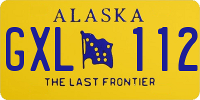 AK license plate GXL112