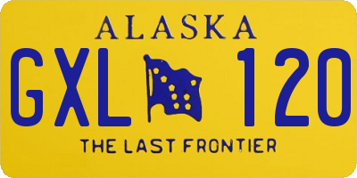 AK license plate GXL120