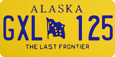 AK license plate GXL125