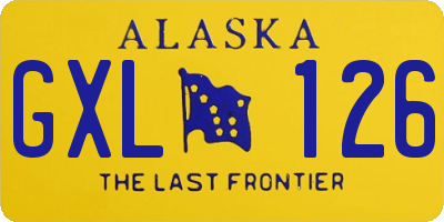 AK license plate GXL126