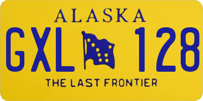 AK license plate GXL128