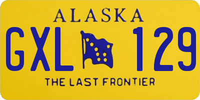 AK license plate GXL129