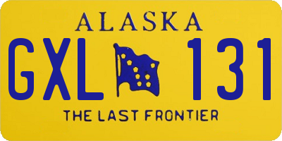 AK license plate GXL131