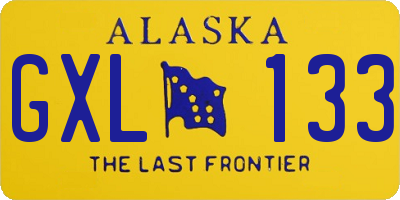 AK license plate GXL133