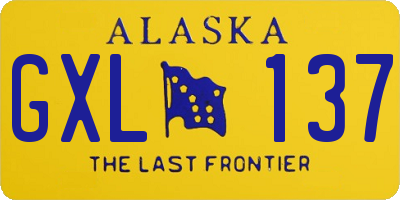 AK license plate GXL137