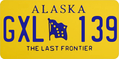 AK license plate GXL139