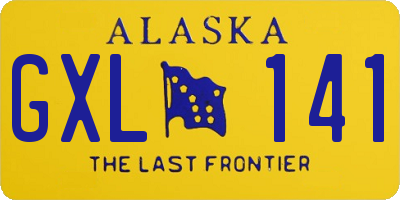 AK license plate GXL141