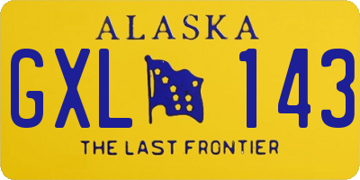 AK license plate GXL143