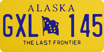 AK license plate GXL145