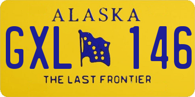 AK license plate GXL146