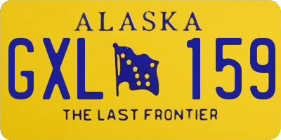 AK license plate GXL159