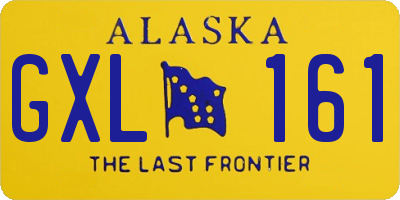 AK license plate GXL161