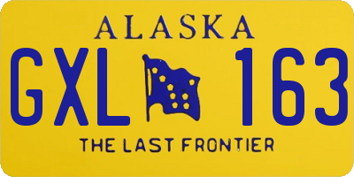 AK license plate GXL163