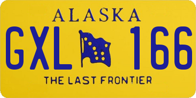 AK license plate GXL166