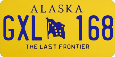 AK license plate GXL168