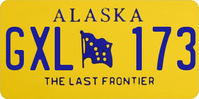 AK license plate GXL173