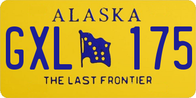 AK license plate GXL175