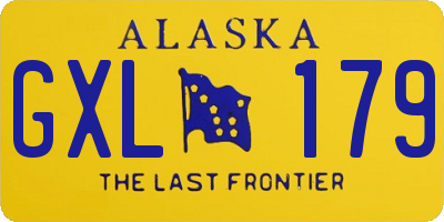 AK license plate GXL179