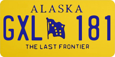 AK license plate GXL181