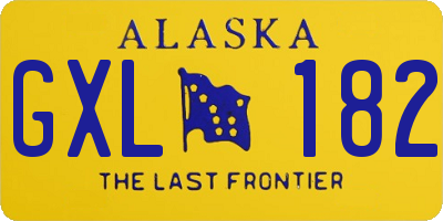 AK license plate GXL182