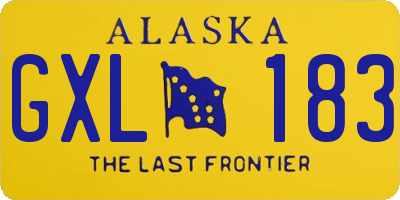 AK license plate GXL183