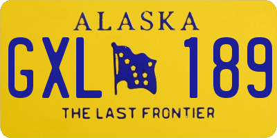 AK license plate GXL189