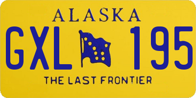 AK license plate GXL195