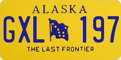AK license plate GXL197