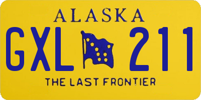 AK license plate GXL211