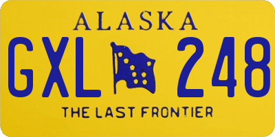 AK license plate GXL248