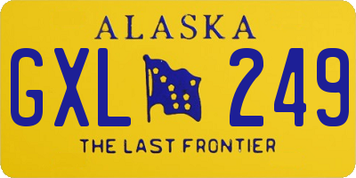 AK license plate GXL249