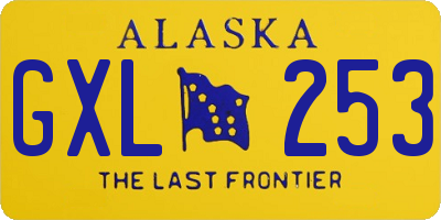 AK license plate GXL253