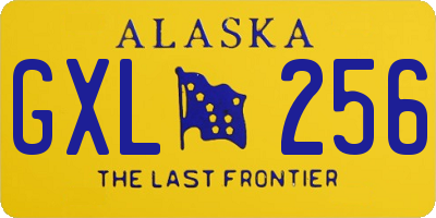 AK license plate GXL256