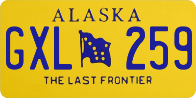 AK license plate GXL259