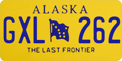 AK license plate GXL262