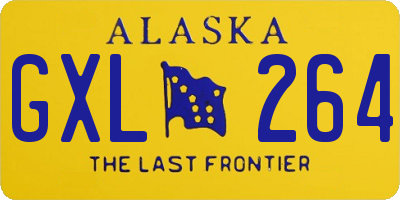 AK license plate GXL264