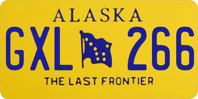 AK license plate GXL266