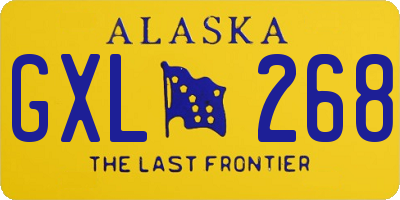 AK license plate GXL268