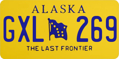 AK license plate GXL269