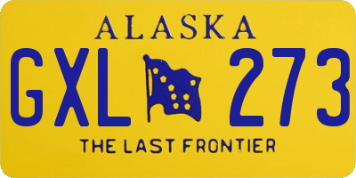 AK license plate GXL273