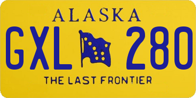 AK license plate GXL280