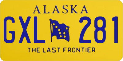 AK license plate GXL281