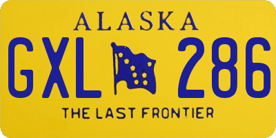 AK license plate GXL286