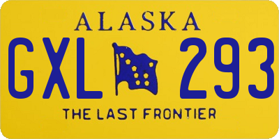 AK license plate GXL293