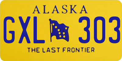 AK license plate GXL303