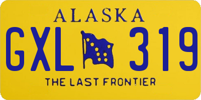 AK license plate GXL319