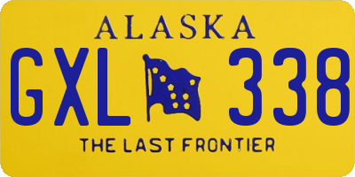 AK license plate GXL338